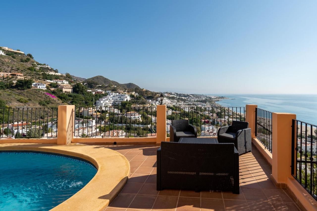 Chalet Con Vistas Al Mar Y Piscina Mojacar Luaran gambar